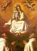 Francisco de Zurbaran the virgin of mercy with two mercedarians Sweden oil painting artist